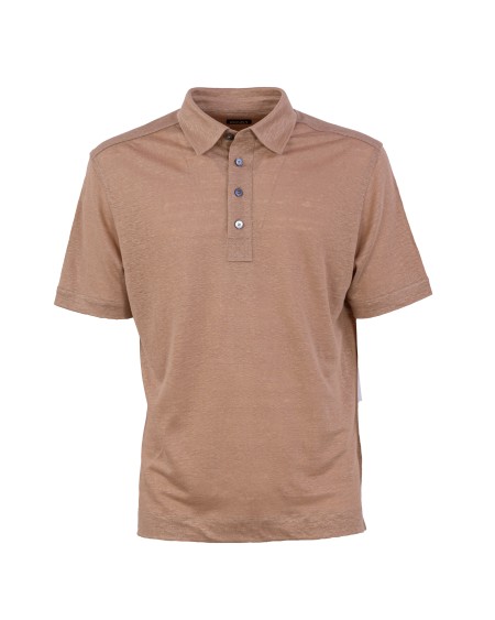 Shop ZEGNA  Polo: Zegna polo in puro lino.
Maniche corte.
Regular fit.
Colletto con bottoni.
Composizione: 100% lino.
Fabbricato in Turchia.. UB376A5 B784-M02
